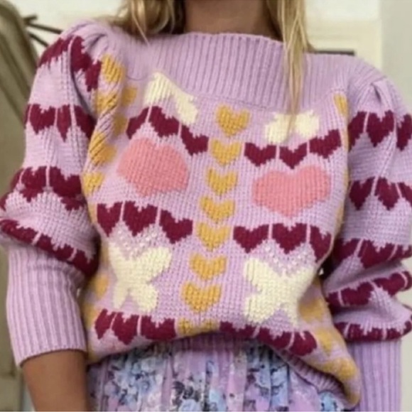 LoveShackFancy Sweaters - LoveShackFancy Gizela Pullover in Warm Heart